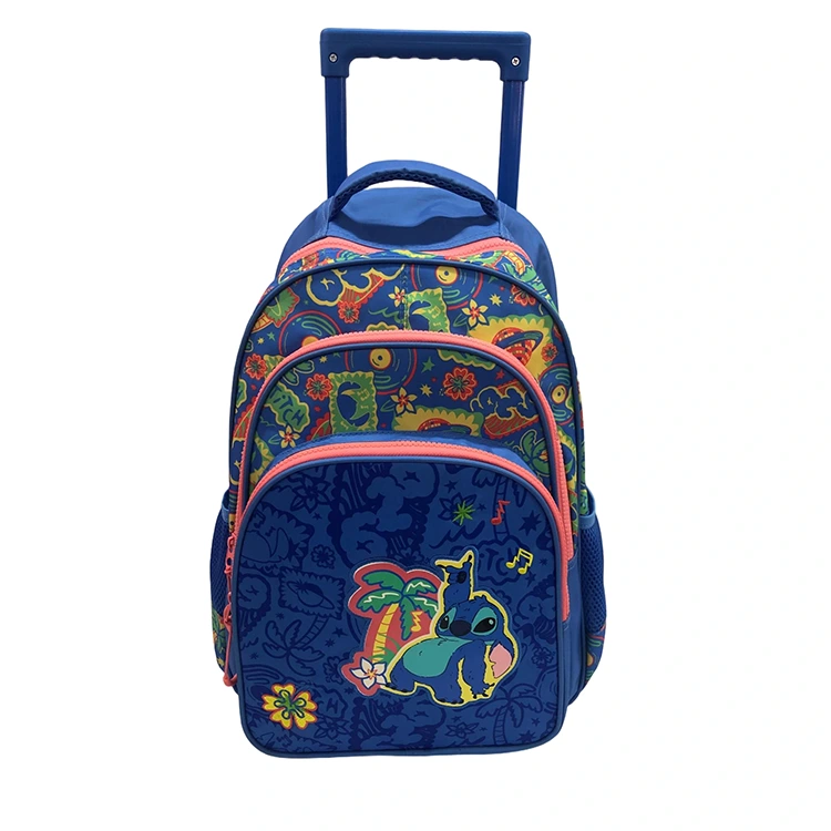 Sac à dos de chariot d'école de dessin animé